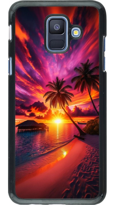 Samsung Galaxy A6 Case Hülle - Malediven Abenddämmerung Glückseligkeit