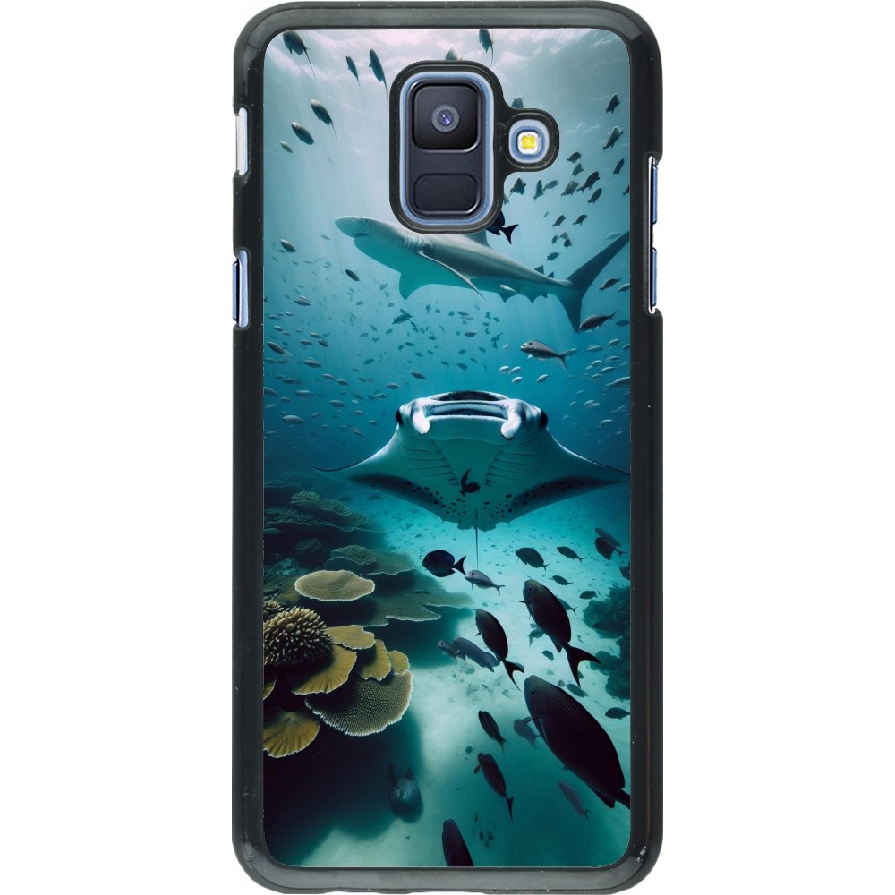 Samsung Galaxy A6 Case Hülle - Manta Lagune Reinigung