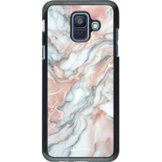 Samsung Galaxy A6 Case Hülle - Rosa Leuchtender Marmor