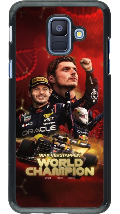 Samsung Galaxy A6 Case Hülle - Max Verstappen Champion 2023
