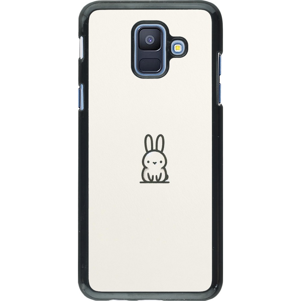 Samsung Galaxy A6 Case Hülle - Minimal Häschen Süße