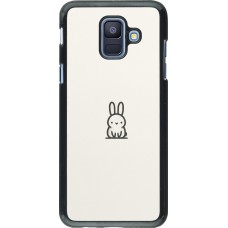 Samsung Galaxy A6 Case Hülle - Minimal Häschen Süße