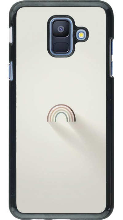 Samsung Galaxy A6 Case Hülle - Mini Regenbogen Minimal