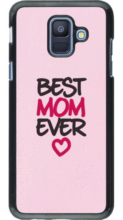 Samsung Galaxy A6 Case Hülle - Mom 2023 best Mom ever pink