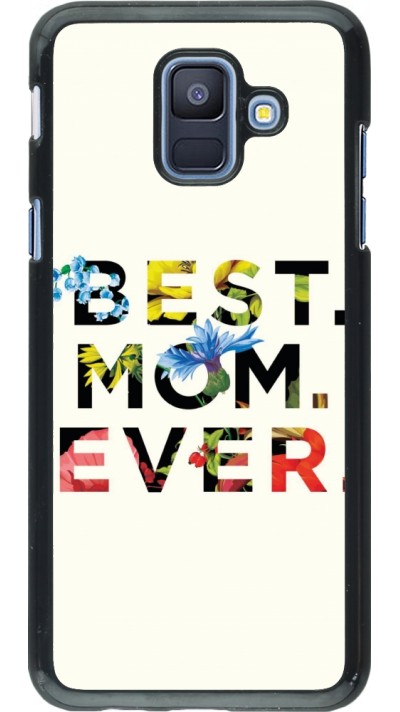 Samsung Galaxy A6 Case Hülle - Mom 2023 best Mom ever flowers