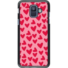 Coque Samsung Galaxy A6 - Mom 2024 petits coeurs