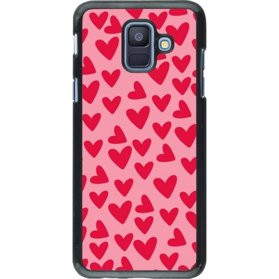 Coque Samsung Galaxy A6 - Mom 2024 petits coeurs