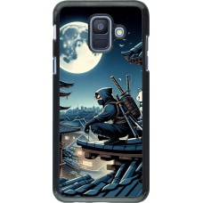 Samsung Galaxy A6 Case Hülle - Ninja unter dem Mond