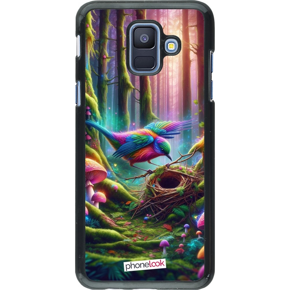 Samsung Galaxy A6 Case Hülle - Vogel Nest Wald