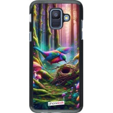 Samsung Galaxy A6 Case Hülle - Vogel Nest Wald
