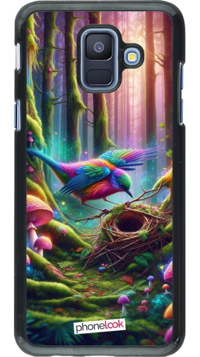 Coque Samsung Galaxy A6 - Oiseau Nid Forêt