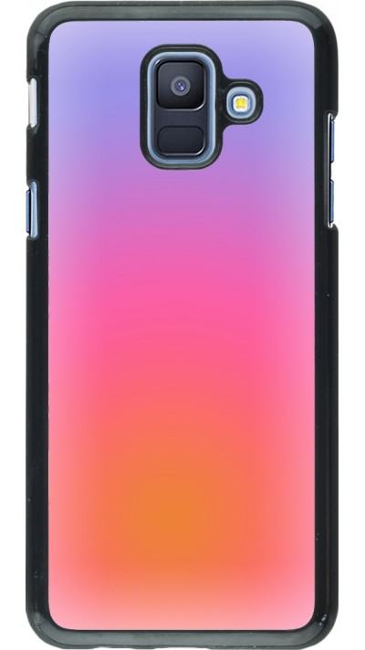 Samsung Galaxy A6 Case Hülle - Orange Pink Blue Gradient