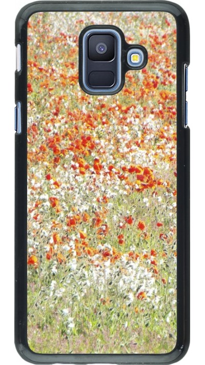 Coque Samsung Galaxy A6 - Petites fleurs peinture