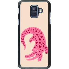 Samsung Galaxy A6 Case Hülle - Pink crocodile 2026