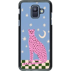 Coque Samsung Galaxy A6 - Pink leopard with stars 2026
