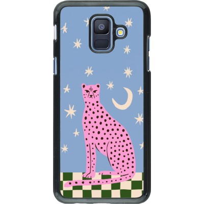 Coque Samsung Galaxy A6 - Pink leopard with stars 2026