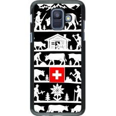 Coque Samsung Galaxy A6 - Poya Suisse 1 noir