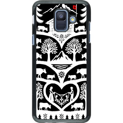 Coque Samsung Galaxy A6 - Poya Suisse 2 noir