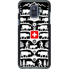 Coque Samsung Galaxy A6 - Poya Suisse 3 noir