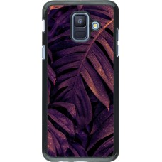 Coque Samsung Galaxy A6 - Purple Light Leaves