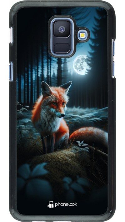 Samsung Galaxy A6 Case Hülle - Fuchs Mond Wald