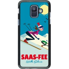 Samsung Galaxy A6 Case Hülle - Saas-Fee Ski Downhill