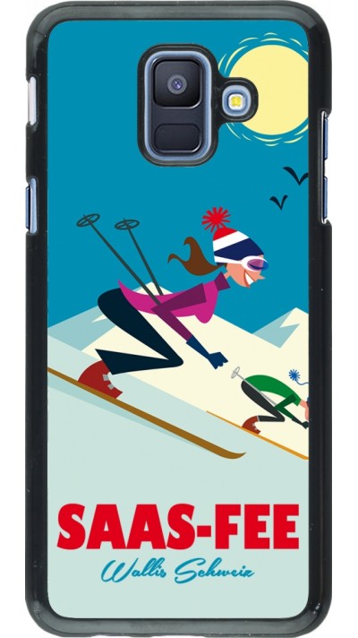 Coque Samsung Galaxy A6 - Saas-Fee Ski Downhill