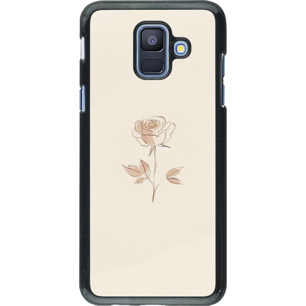 Samsung Galaxy A6 Case Hülle - Rosa Sand Minimalistisch