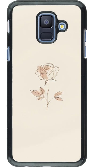 Samsung Galaxy A6 Case Hülle - Rosa Sand Minimalistisch