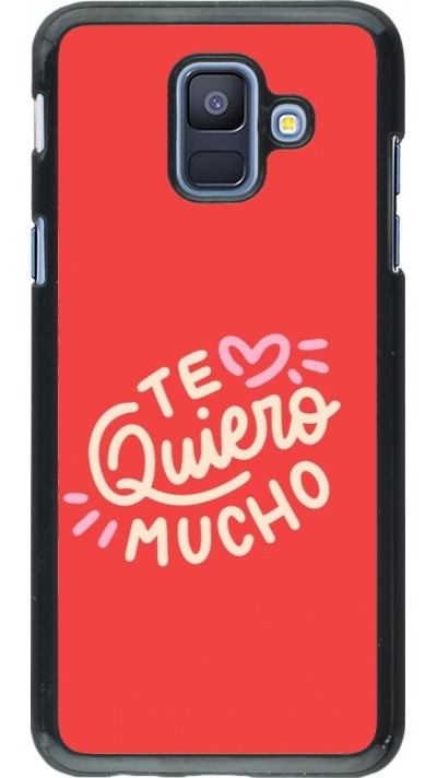 Samsung Galaxy A6 Case Hülle - Saint Valentines Day 26 Te quiero mucho