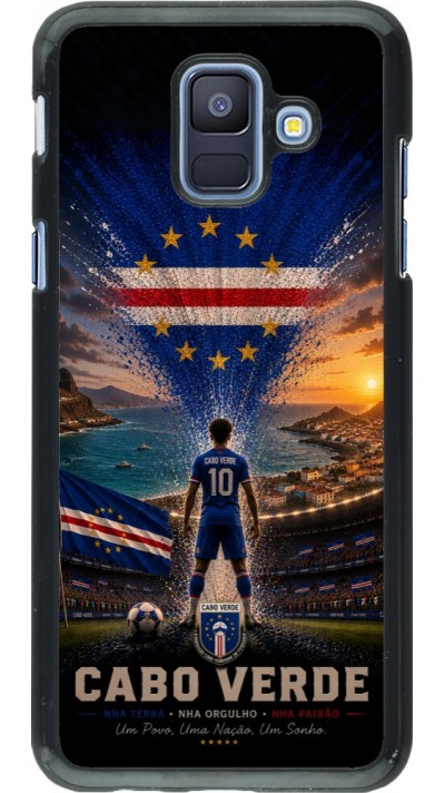 Samsung Galaxy A6 Case Hülle - Fussball Kap Verde splash 2026