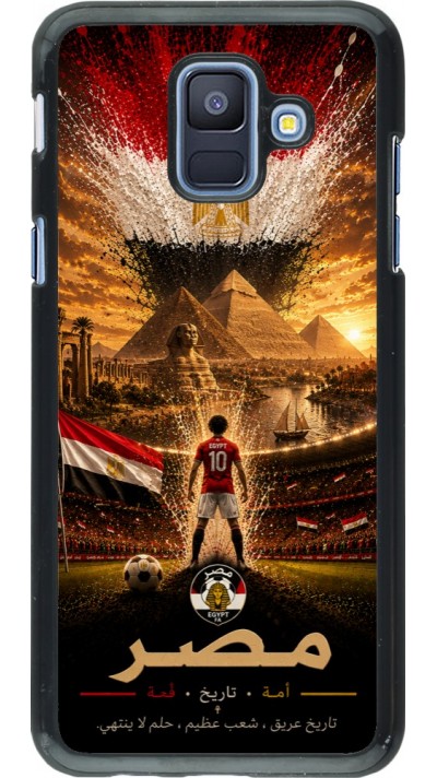 Samsung Galaxy A6 Case Hülle - Fussball Ägypten splash 2026