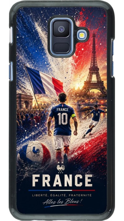 Samsung Galaxy A6 Case Hülle - Fussball Frankreich splash 2026
