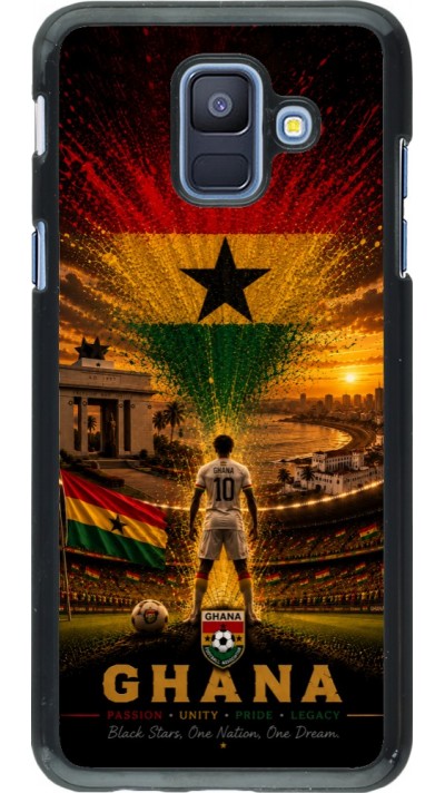 Samsung Galaxy A6 Case Hülle - Fussball Ghana splash 2026