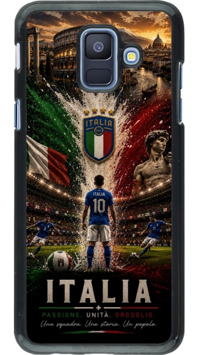 Samsung Galaxy A6 Case Hülle - Fussball Italien splash 2026