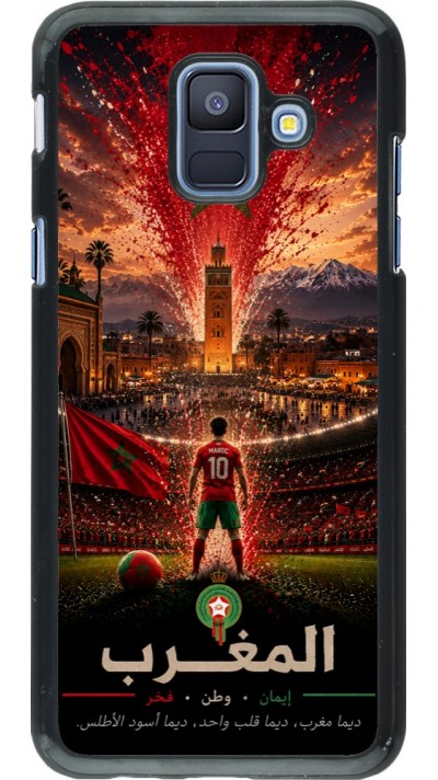 Samsung Galaxy A6 Case Hülle - Fussball Marokko splash 2026