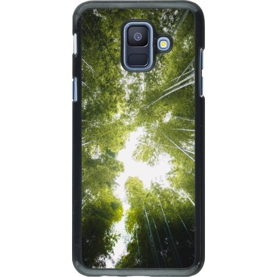 Samsung Galaxy A6 Case Hülle - Spring 23 forest blue sky