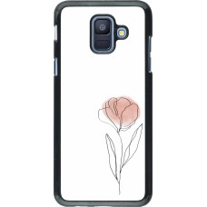 Samsung Galaxy A6 Case Hülle - Spring 23 minimalist flower