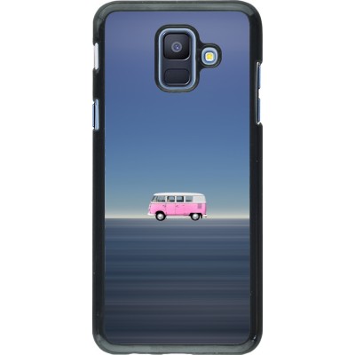 Samsung Galaxy A6 Case Hülle - Spring 23 pink bus