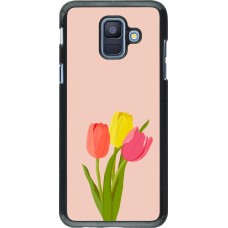 Samsung Galaxy A6 Case Hülle - Spring 23 tulip trio