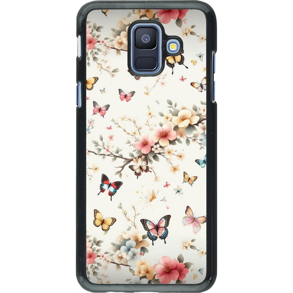 Samsung Galaxy A6 Case Hülle - Frühling 25 Leichte Schmetterlinge
