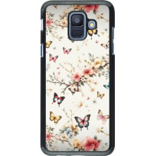 Samsung Galaxy A6 Case Hülle - Frühling 25 Leichte Schmetterlinge