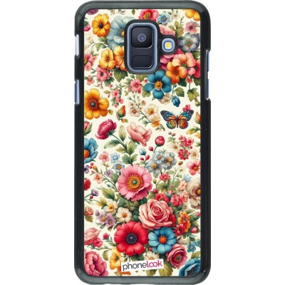 Coque Samsung Galaxy A6 - Spring 25 printemps fleuri