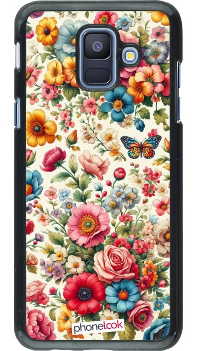 Coque Samsung Galaxy A6 - Spring 25 printemps fleuri
