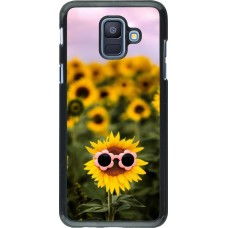 Samsung Galaxy A6 Case Hülle - Sunflower with glasses Spring 2026