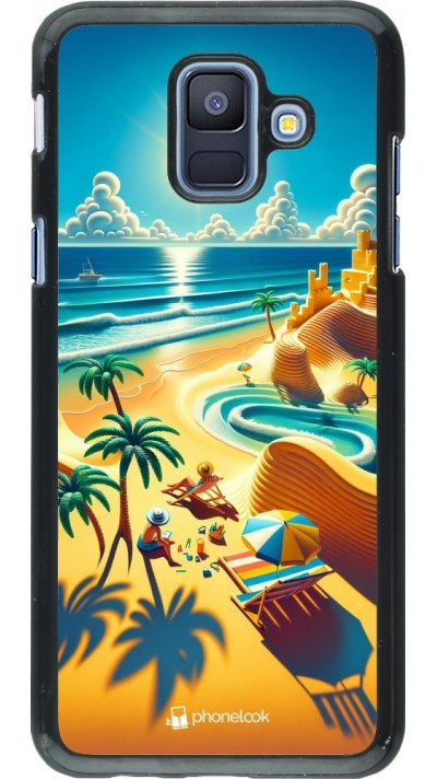 Samsung Galaxy A6 Case Hülle - Sonnenuntergang Brise