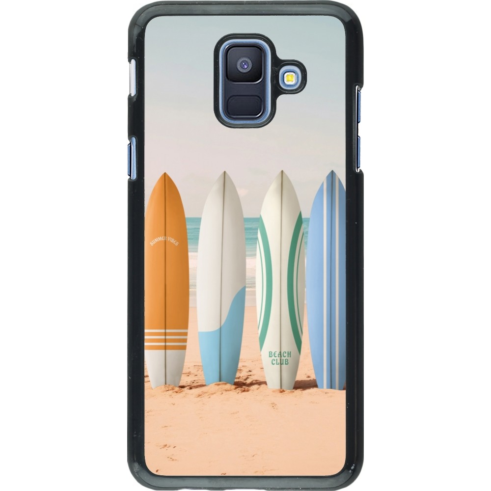 Samsung Galaxy A6 Case Hülle - Summer surfboard 2025