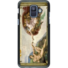 Samsung Galaxy A6 Case Hülle - Kunstbild - Die Erschaffung Adams - Michelangelo