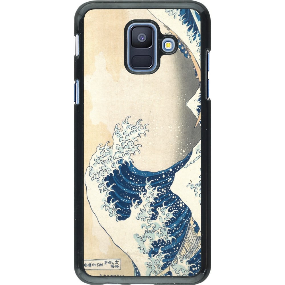 Samsung Galaxy A6 Case Hülle - Kunstbild - Die große Welle vor Kanagawa - Hokusai
