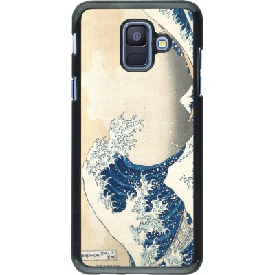 Coque Samsung Galaxy A6 - Tableau art - La Grande Vague de Kanagawa - Hokusai
